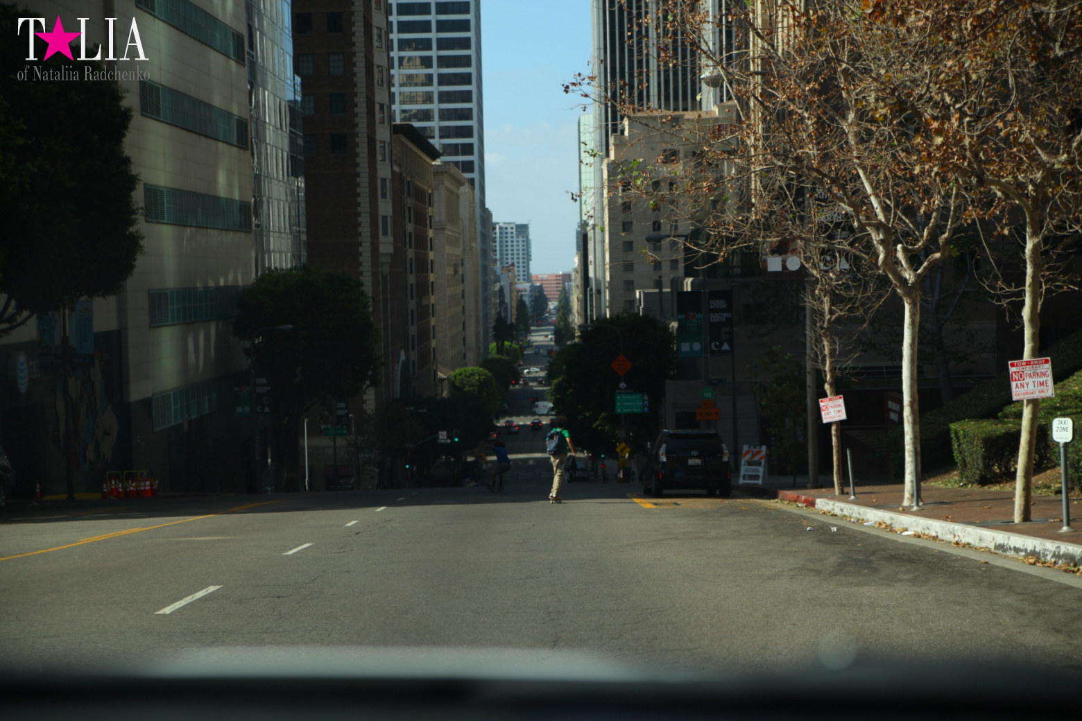 Даунтаун Лос Анджелеса + Знак LAX (Калифорния)